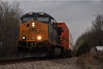 Intermodal cruises north ahead of a storm